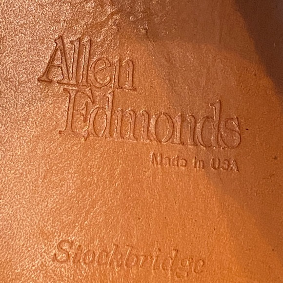 Allen Edmonds 11.5 EEE Split Toe Stockbridge 3754 - Picture 7 of 11